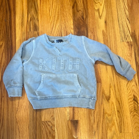Kids Kith Blue Crew Neck Swear Shirt Size 3T - Picture 1 of 12